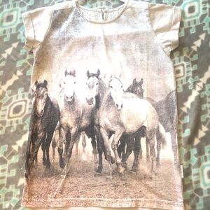 Horseware graphic top girls sz 11/12